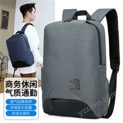 男士新款休闲防泼水背包大容量电脑商务双肩包学生书包