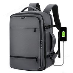 商务休闲出差旅行包双肩包大容量可扩展上班通勤包15.6寸电脑包