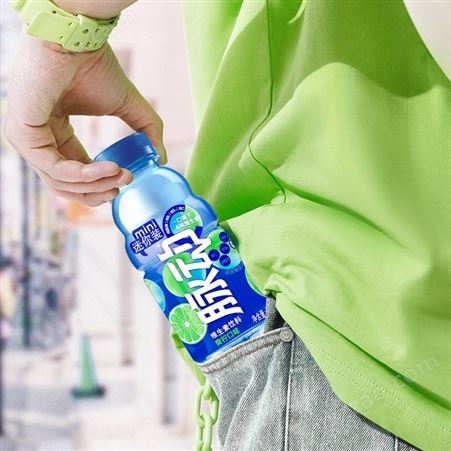 脉动(Mizone) 青柠口味 400ML*15瓶 迷你便携小瓶 维C果汁水 低糖维生素运动饮料