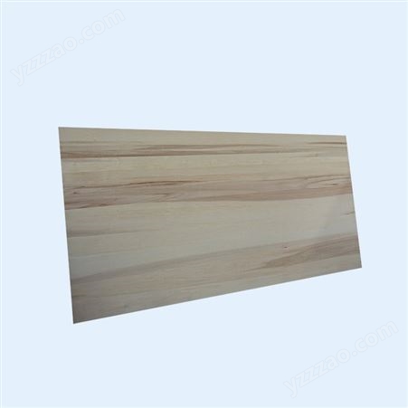 直供无节漂白木板家具材料杨木直拼板家装材料