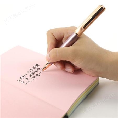 迅想 金属笔杆中性笔签字笔 黑色0.5mm头 学生商务具 可换芯办公签字笔水笔 高贵紫0110