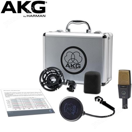 长期现货供应AKG/爱科技-C414XL II大多指向直播录音话筒配音电容麦克风