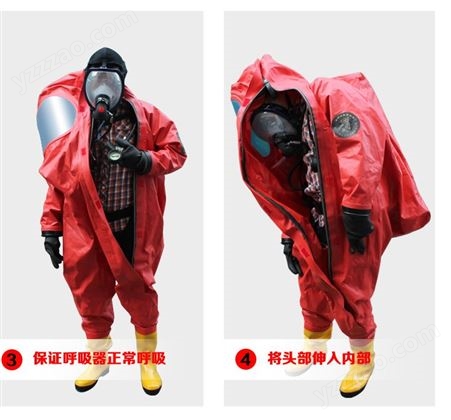 滨州防化服重型内置防化服JC-RFH02有毒物质泄露防化服