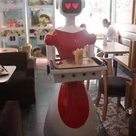 智能送餐机器人小蛮腰批发商 供应卡特送餐机器人