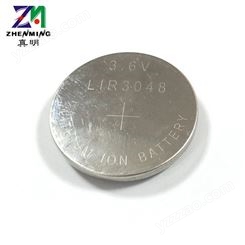 广州电池厂LIR3048锂离子扣式充电电池定制3048扣式充电锂电池定做