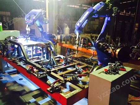 上海焊接机器人，正四方TST-A1-D 2 U型焊接工作站，机器人焊接，焊接工装，氩弧焊、气保焊，焊接变位机