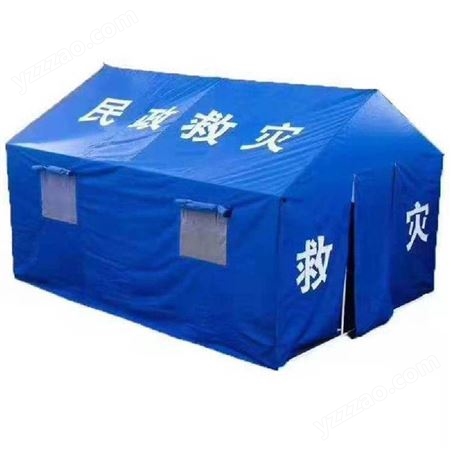 昆明抗震救援帐篷 户外工程帐篷 蓝色3米*4米救灾帐篷