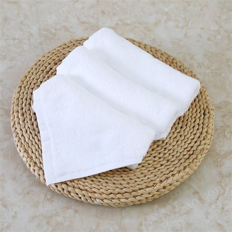 棉田里白色纯棉方巾 幼儿园厨房洗脸家用毛巾  毛巾