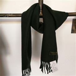 围巾生产厂家 专业生产 围巾规格厚度 墨绿色围巾 可定制