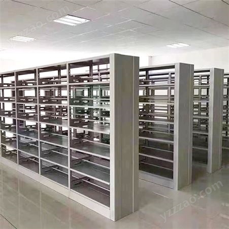 精选厂家 书架系列 豪华木护板单柱双面书架 可来图定制