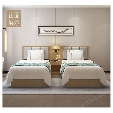新中式实木床 禅意中国风主卧床 轻奢1.8m现代简约1.5床民宿家具 2米大床