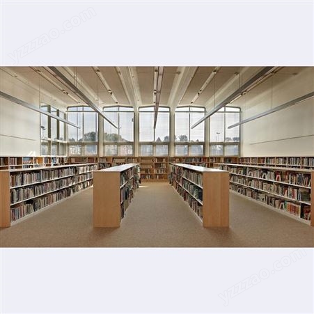 单面期刊架 大学图书馆书架 简洁储物方便 占地面积小