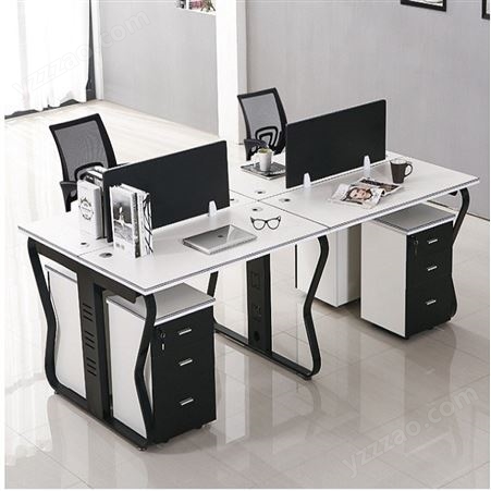 开放式办公桌 钢木结合办公桌 职员办公桌 员工工位 办公桌 电脑桌 培训桌
